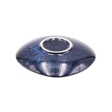 7.75" Round Ceramic Plate, Navy, Blue — Dragonfly Design