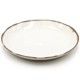 10.25" Ceramic Plate, Beige, Brown