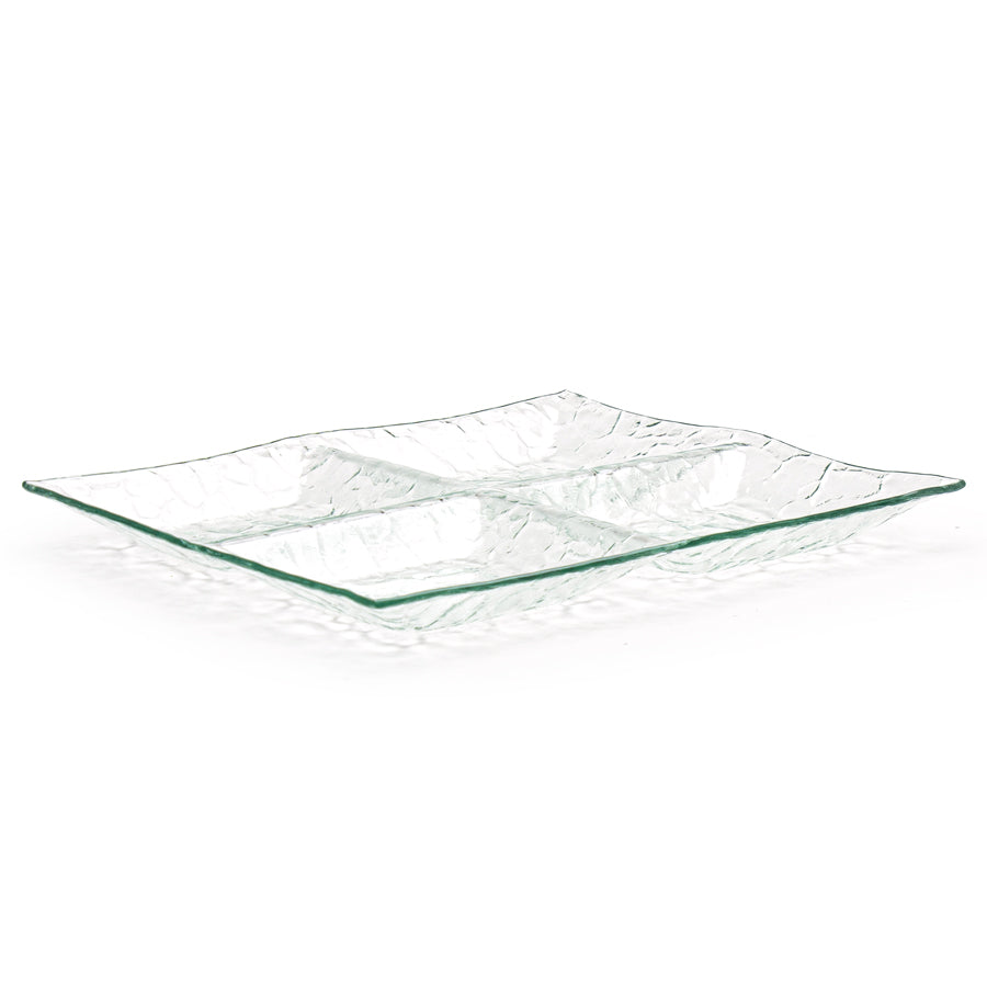 10.75" Square Glass Plate, Clear