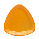 8.9" Triangular Ceramic Plate, Orange