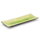 14-3/8" x 5" Ceramic Plate, Green