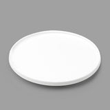 8.25" Round Porcelain Plate, White