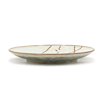 10" Round Ceramic Plate, Blue