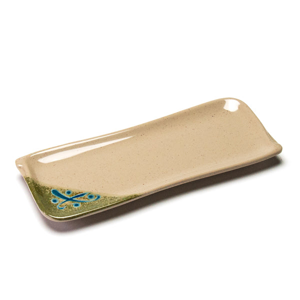 10" x 4" Rectangular Melamine Plate, Beige
