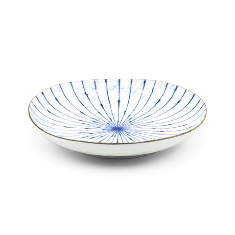 4.75" Ceramic Plate, Blue — Fubuki Tokusa Design