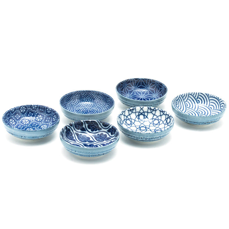 3.75" Round 6-Piece Plate Set, Navy