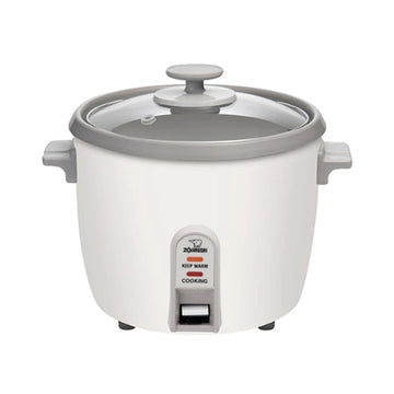 Zojirushi Rice Cooker/Steamer 6 Cup, On-the-go, Simple Switch - White