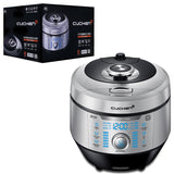 Cuchen IH Pressure Rice Cooker Classic - 6 Cup, Easy Dial, Voice Notification, Cast Iron (Gamasot) Inner Pot