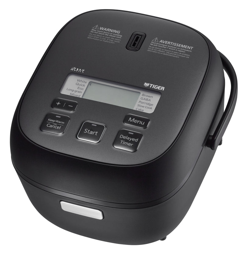 JBS-A55UKY — Black cooker front three-quarter view