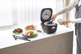 TIGER Microcomputer Controlled Rice Cooker / Warmer, 3 Cup, Black, PFAS-Free