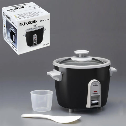 Zojirushi Rice Cooker 3-Cup, On-the-go, Simple Switch - Black