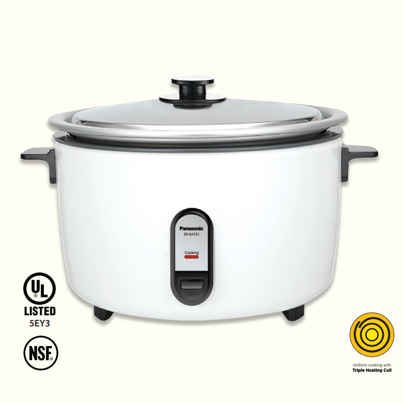 PA ELEC. RICE COOKER 40 CUP UL NSF (sil)