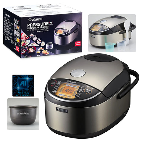 Zojirushi Pressure IH Rice Cooker & Warmer 10 Cup, Made in Japan