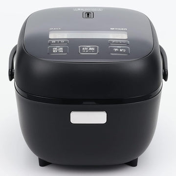 TIGER Microcomputer Controlled Rice Cooker / Warmer, 3 Cup, Black, PFAS-Free