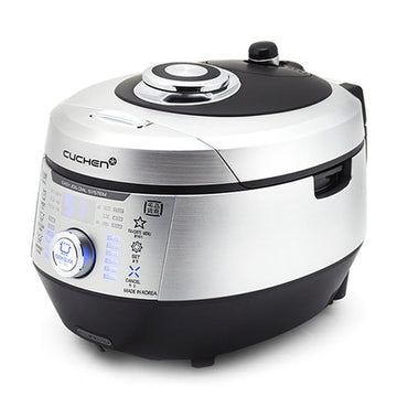 Cuchen IH Pressure Rice Cooker Classic - 6 Cup, Easy Dial, Voice Notification, Cast Iron (Gamasot) Inner Pot