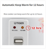 Tiger Rice Cooker/Warmer 5.5 Cup, Flower, Made in Japan