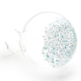 Glass Sake Bottle Light Blue Dots - 3.5"D x 5"H / 12.7cm