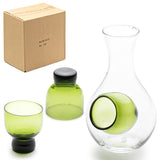 Cold Sake Glass Set 1:2 - Green