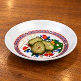102.8TP Peacock melamine sauce dish with small pickles