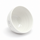 Ceramic 10-Piece Plate & Bowl Set, White — Sakura Design, Interior view