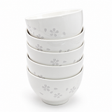 Ceramic 10-Piece Plate & Bowl Set, White — Sakura Design, Stack bowls