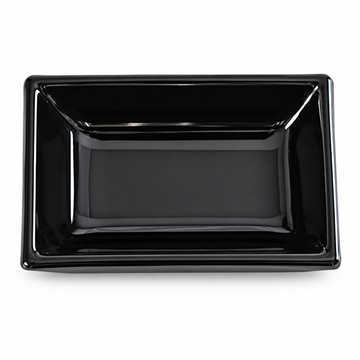 Melamine Rectangular Sauce Dish 3-3/4"x2-1/2", Black. Near-top-alternate.