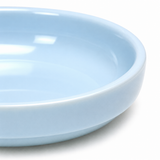 4-1/2" Melamine Round Flat Bowl, Blue Jade, Detail view