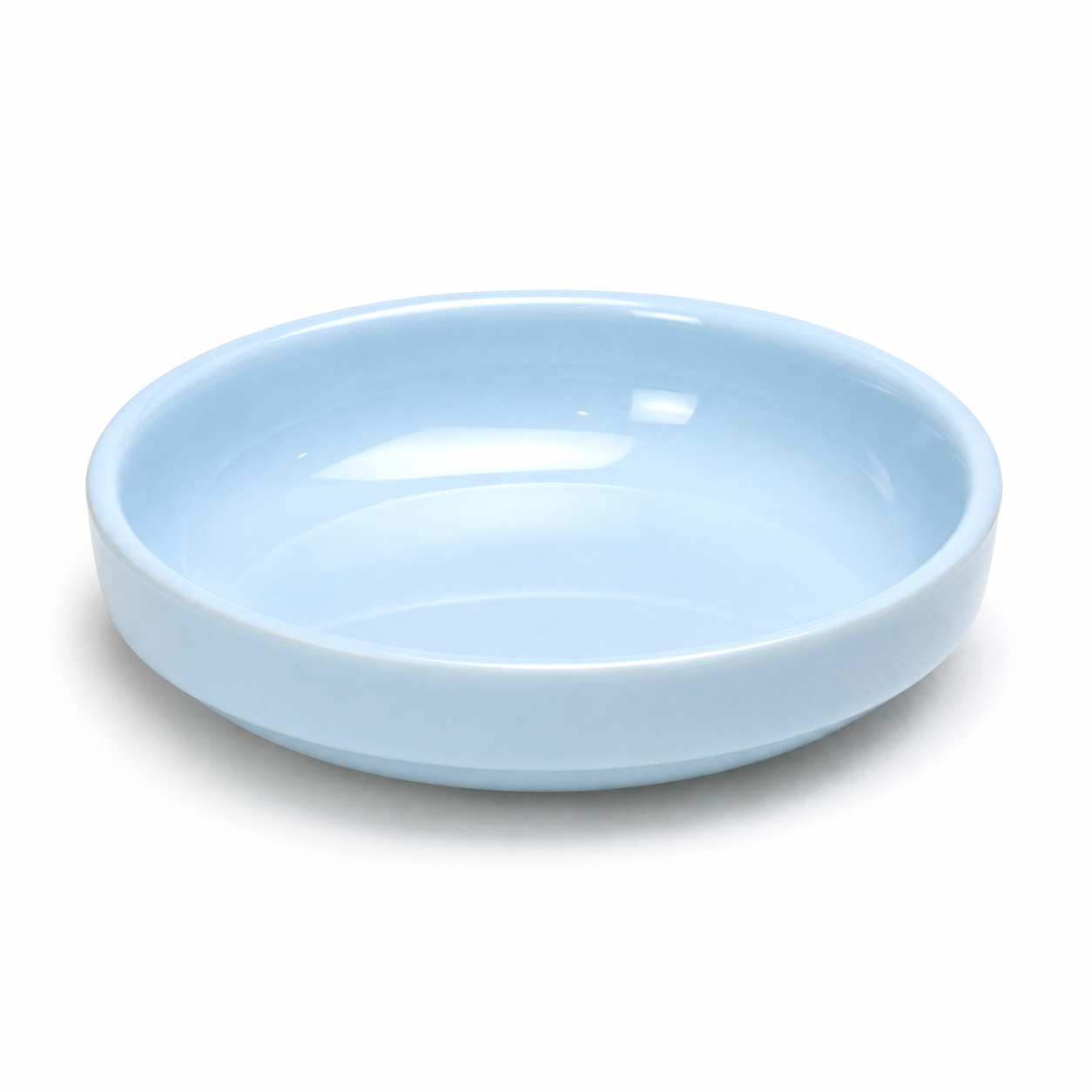 4-1/2" Melamine Round Flat Bowl, Blue Jade, Product view