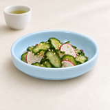 4-1/2" Melamine Round Flat Bowl, Blue Jade, Serving example