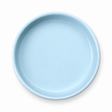 4-1/2" Melamine Round Flat Bowl, Blue Jade, Overhead view