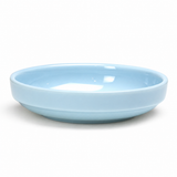 5-1/2" Melamine Oval Flat Bowl 9oz, Blue Jade, Low side profile