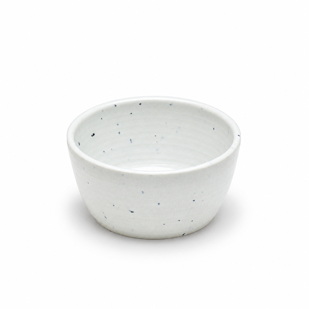 3.88″ White Melamine Rice Bowl — Made in Korea, Angled empty product product view