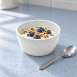 3.88″ White Melamine Rice Bowl — Made in Korea, Yogurt breakfast service