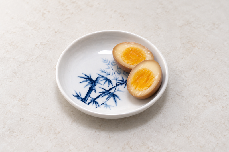 3¼″ White & Blue Melamine Round Sauce Dish