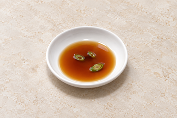 305-W: Melamine Round Sauce Dish 3-1/4", White. Restaurant serving context