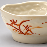 3-1/4" Melamine Round Sauce Bowl, Gold Orchid, Detail view