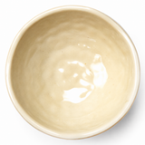 4-1/4" Melamine Round Wave Rice Bowl, Gold Orchid, Interior view