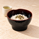 4-1/4" Melamine Round Wave Rice Bowl, Tenmoku, Serving example