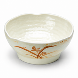 6-1/2" Melamine Round Soup Bowl, Gold Orchid, Gold Orchid angled bowl product view