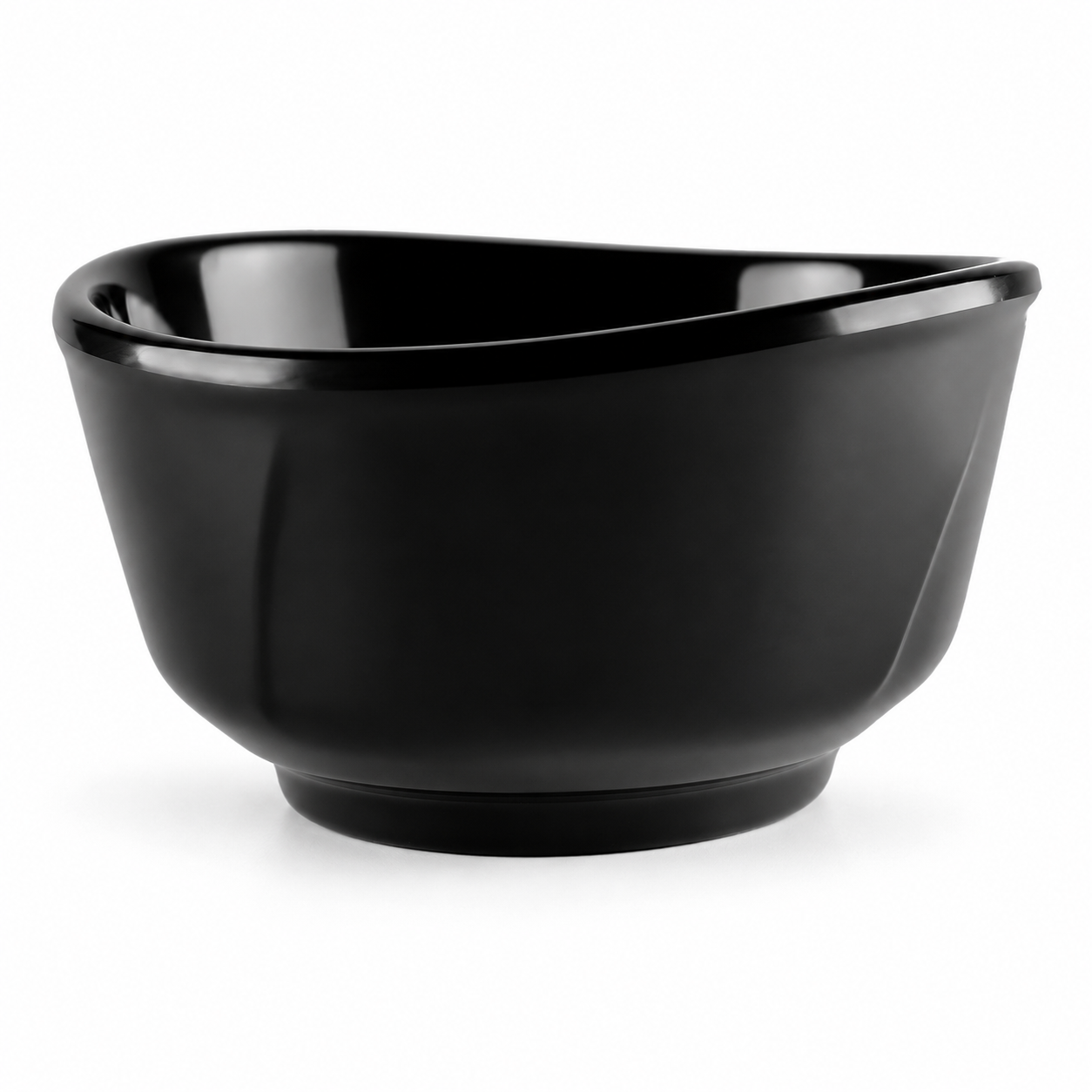 5-5/8" Melamine Round Bowl, Black, Product view