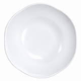 9" Melamine Soup Bowl 45oz, White, Overhead outline