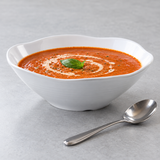 39093WT Tomato soup serving