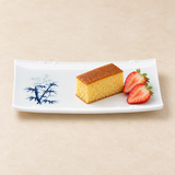 Melamine Rectangular Plate 6-5/8"x4-1/2", Bamboo. Alternative serving suggestion.