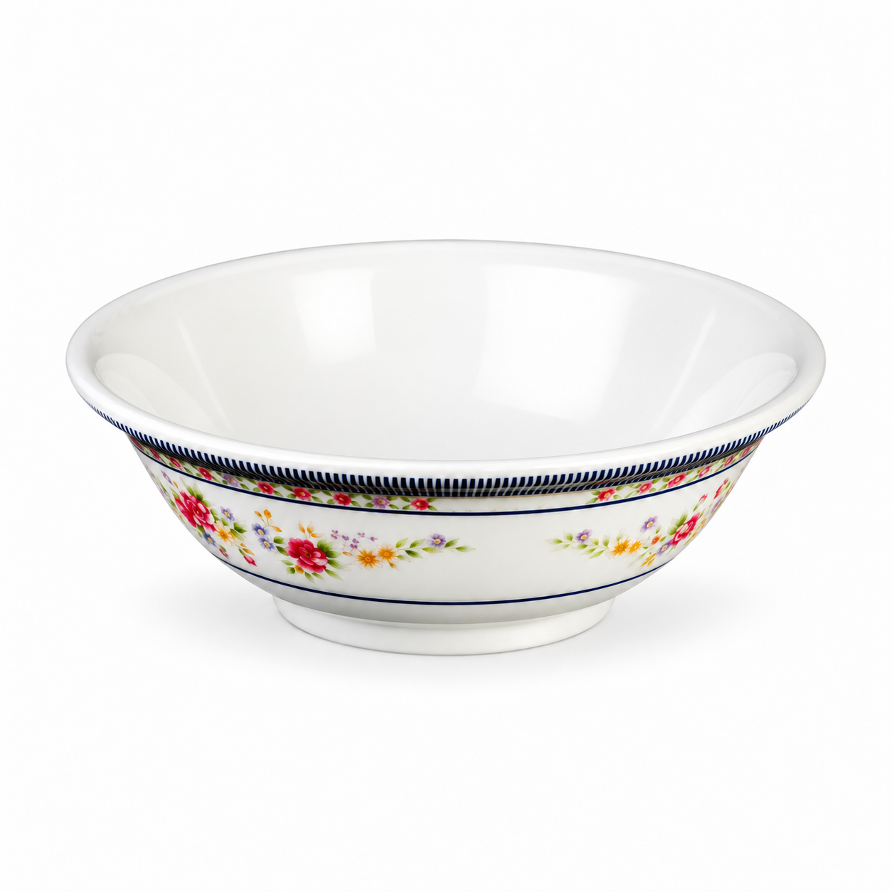9-3/4" Melamine Rimless Bowl, Peacock 70oz., Product view