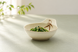 Autumn grass sauce bowl with sesame spinach