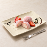 Melamine Rectangular Plate 11-3/8"x7-1/4", Eggplant. Alternative serving suggestion.