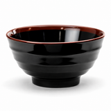 Melamine Donburi Bowl 6-3/4", Tenmoku, Alternate view