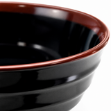 Melamine Donburi Bowl 6-3/4", Tenmoku, Detail view