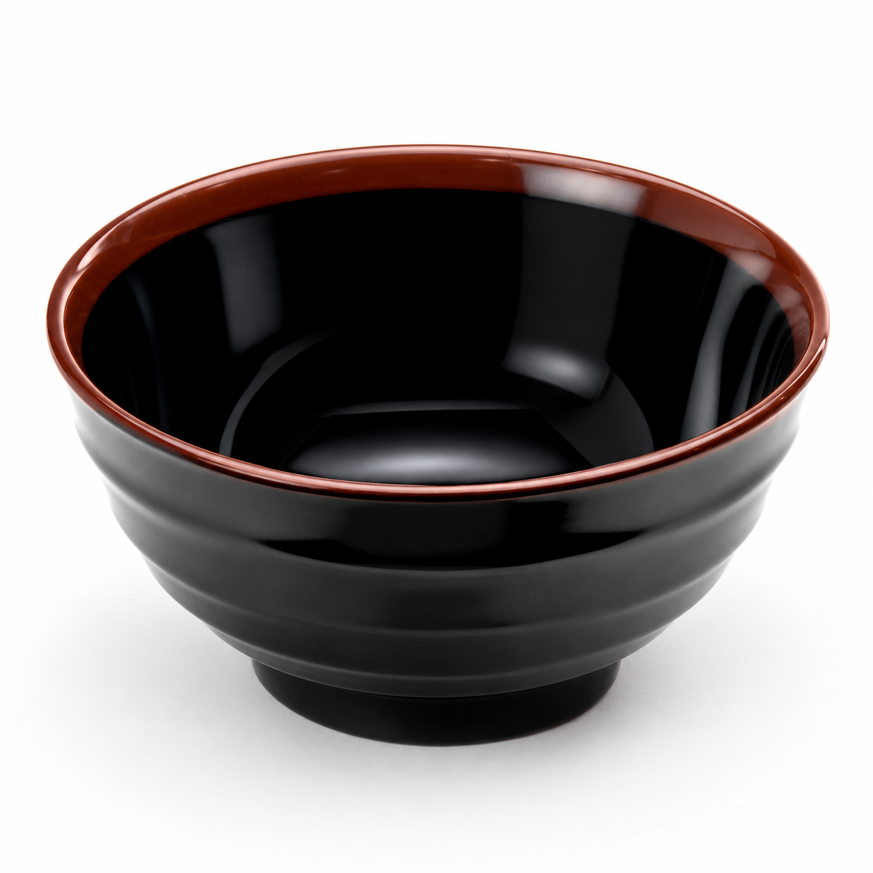 Melamine Donburi Bowl 6-3/4", Tenmoku, Product view