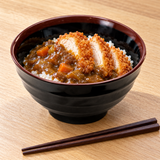 Melamine Donburi Bowl 6-3/4", Tenmoku, Serving example